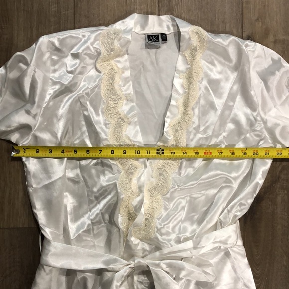 AK ANNE KLEIN Silky Satin Feel Long Robe - Picture 8 of 9